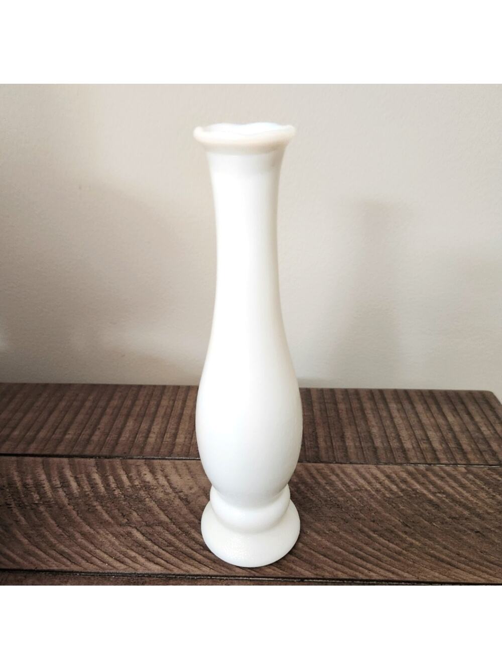 Vintage White Milk Glass Bud Vase